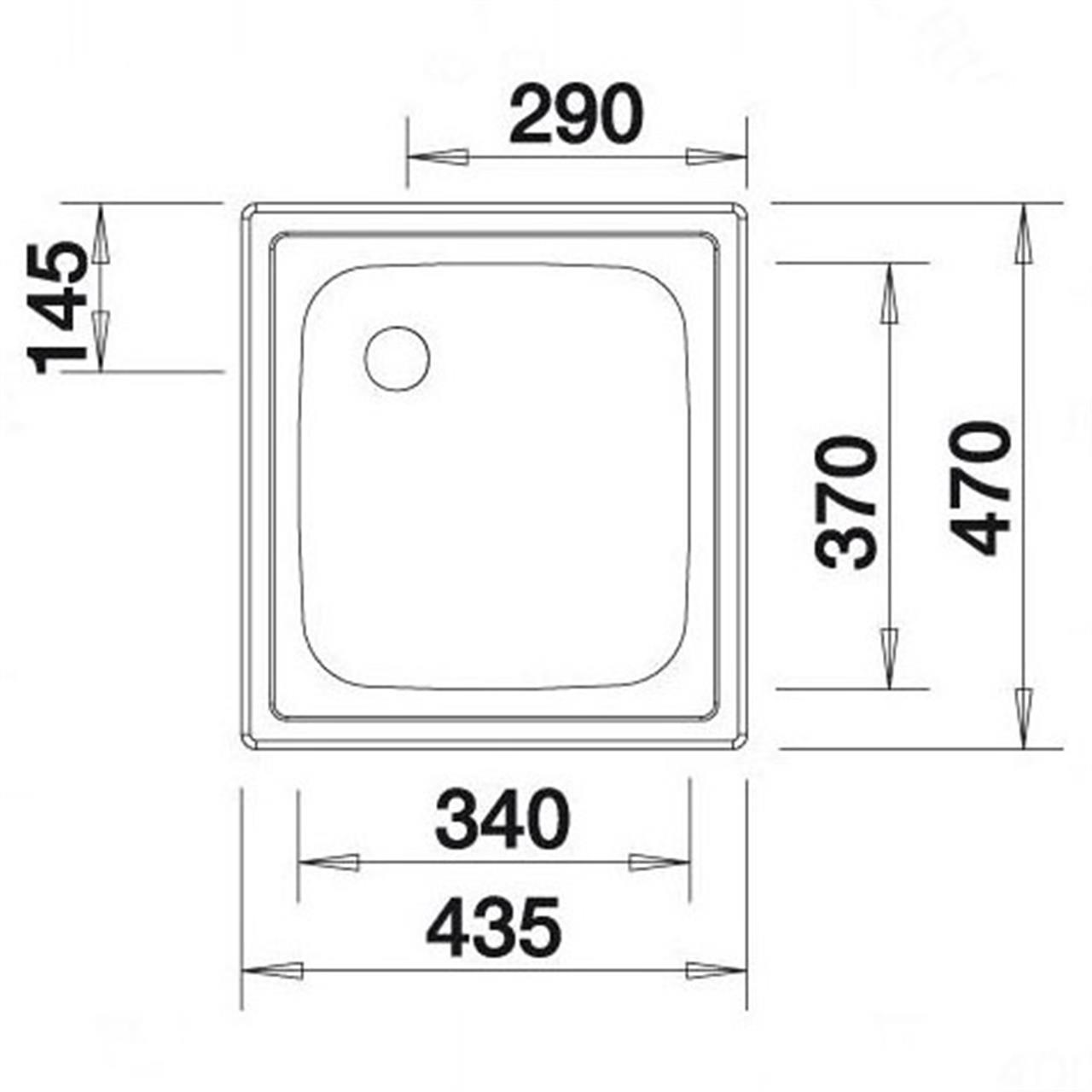 Poza Chiuveta BLANCO TOP, EE 4x4, inox, natural finish - 501065 [2]