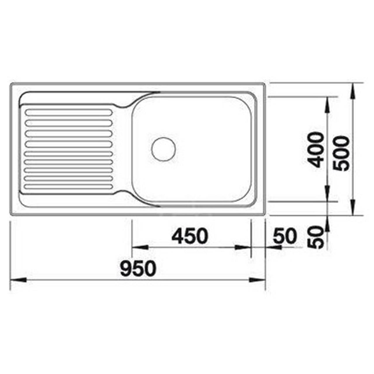 Poza Chiuveta BLANCO TIPO, 6S Basic, inox, natural finish - 512303 [2]
