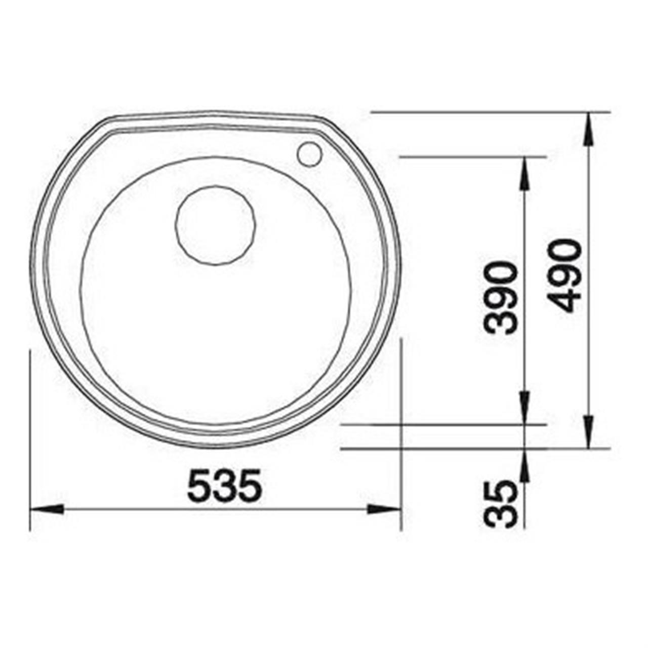 Poza Chiuveta RONDOVAL, inox, Linen - 513314 [2]