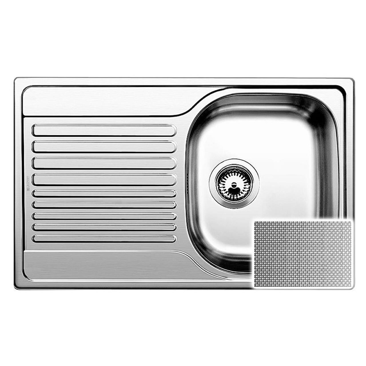 Poza Chiuveta BLANCO TIPO, 45S Compact, inox, Linen - 513675 [1]