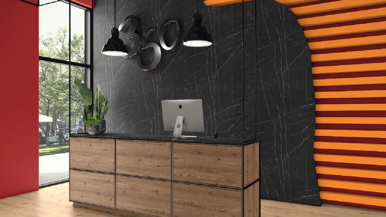 Poza Backsplash Pietra Grigia negru .Smoothtouch Matt - f206st9 [3]