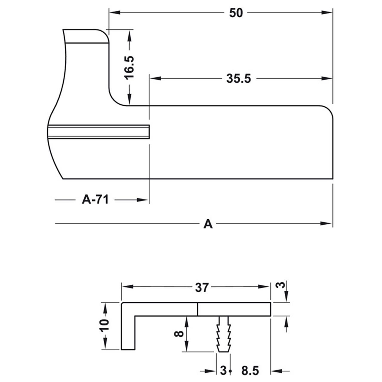 Poza Maner aluminiu, crom - 126.26.20x [2]