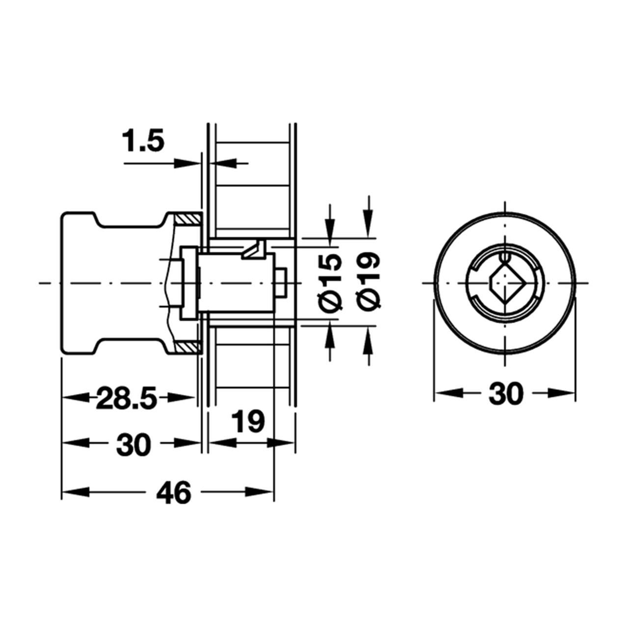 Poza Buton cu yala Symo - 229.80.xxx [2]