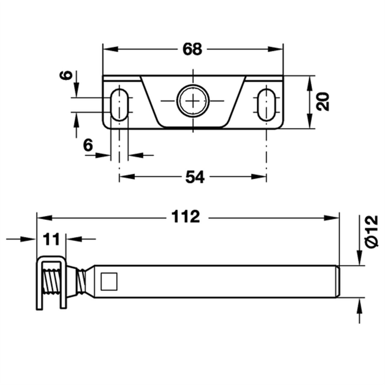 Poza Suport invizibil polita, otel, zincat - 283.33.910 [2]
