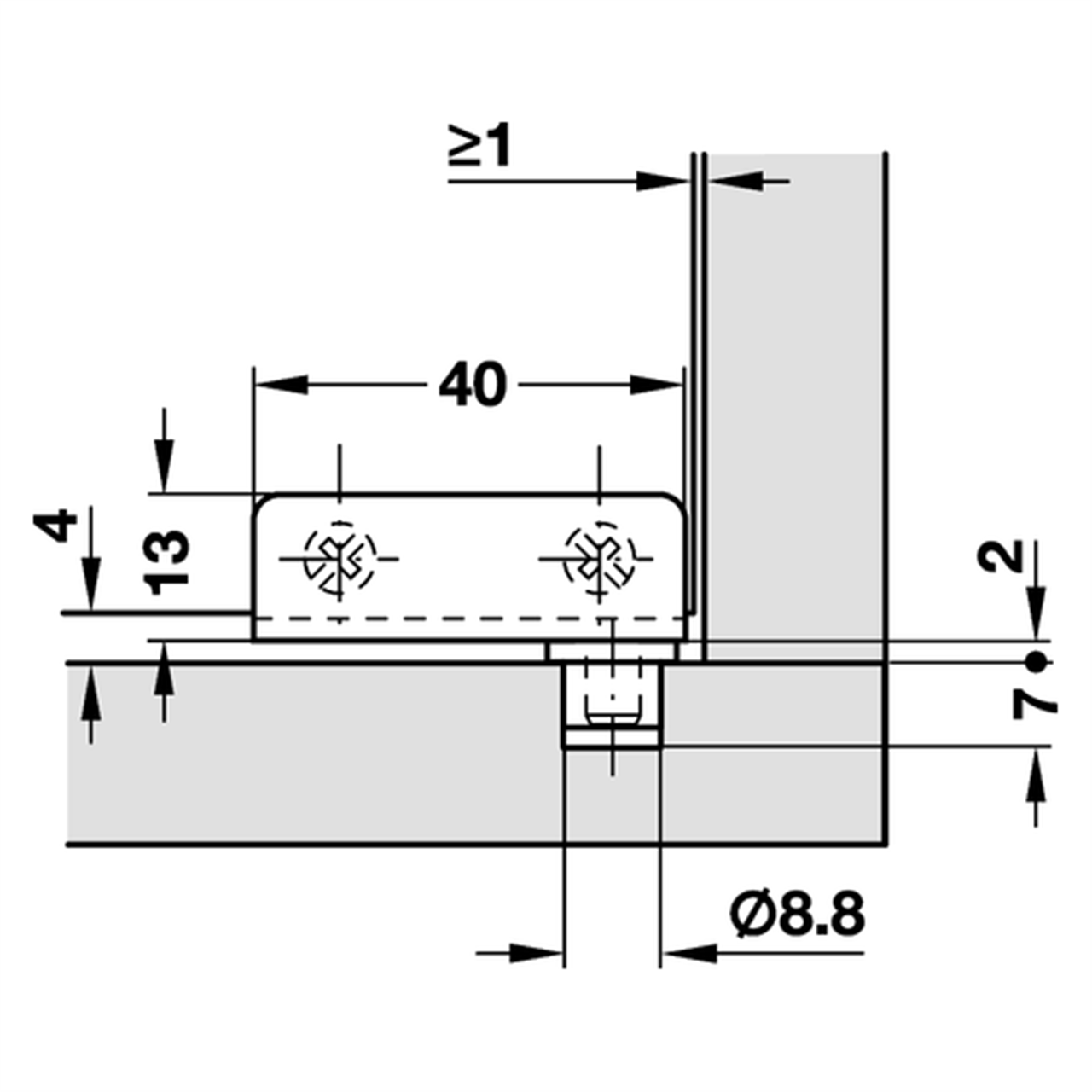 Poza pentru geam, otel, crom lucios - 361.42.202 [3]