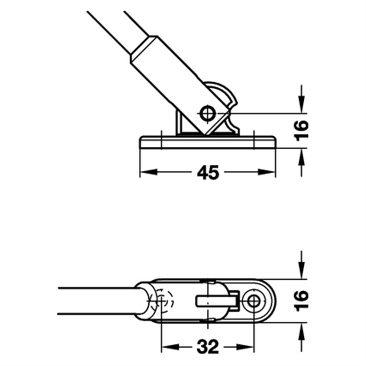 Poza Limitator usa, cu franare - 365.30.700 [2]