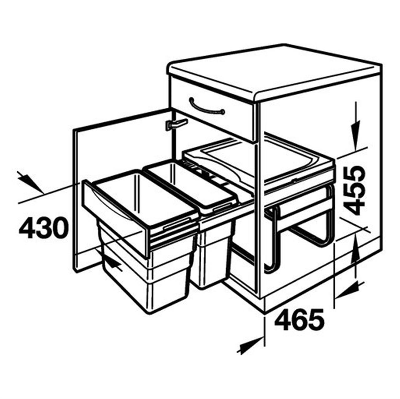 Poza Cos gunoi, plastic, gri - 502.70.522 [3]