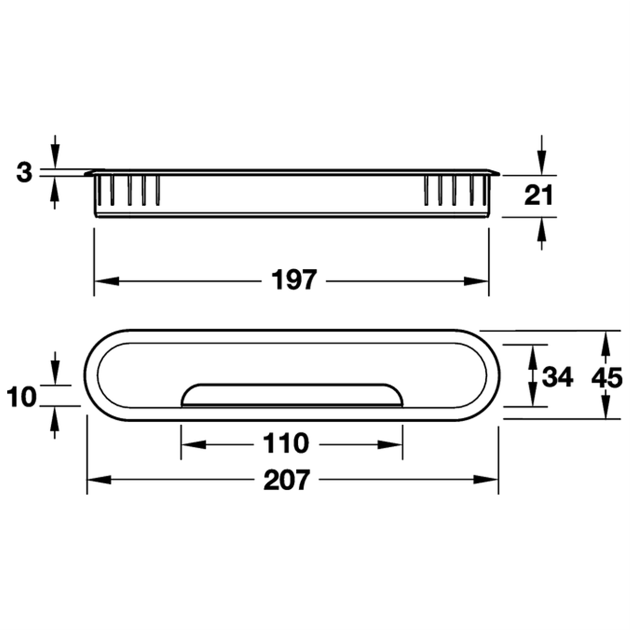 Poza Trecere cablu, ovala, plastic - 631.36.xxx [2]