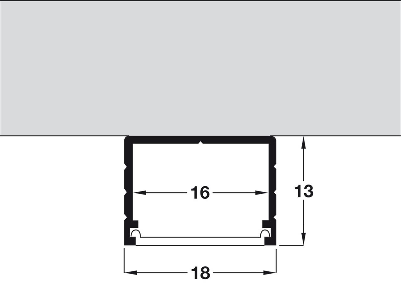 Poza Iluminare leduri, aplicat, Profil 2190 pentru banda LED, aluminiu, eloxat - 833.72.842 [4]