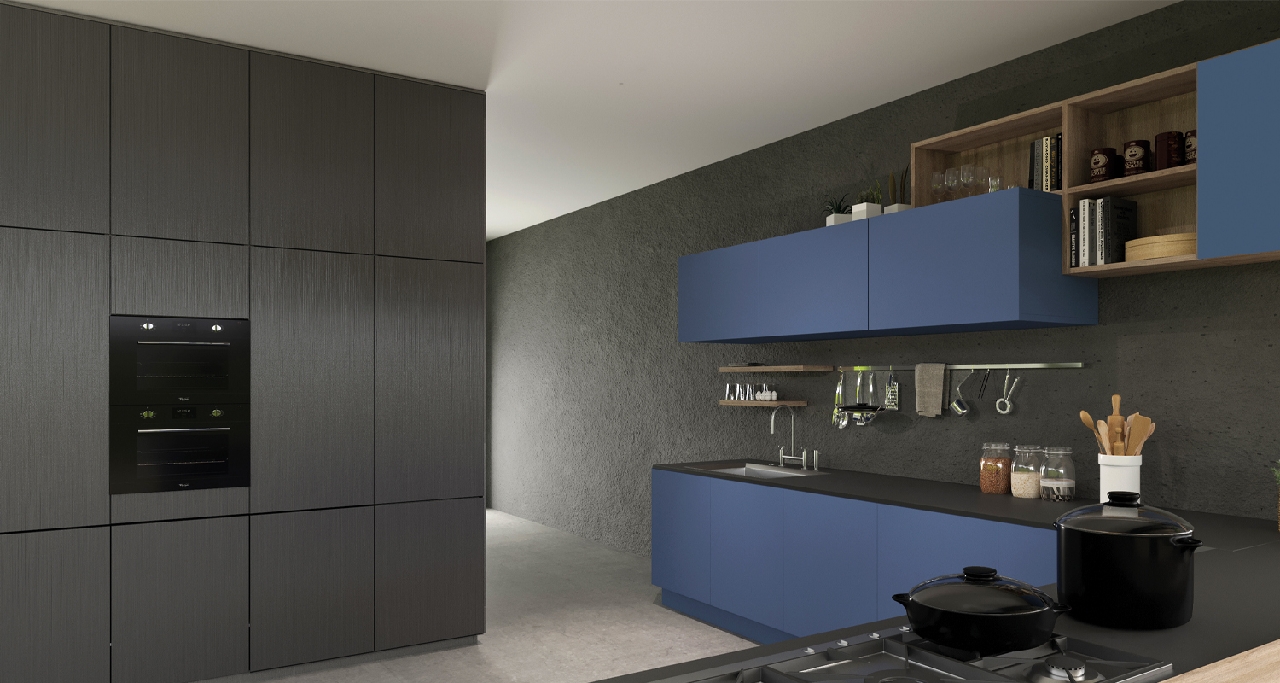 Poza Mdf Evogloss Soft Touch Blue - p012 [2]