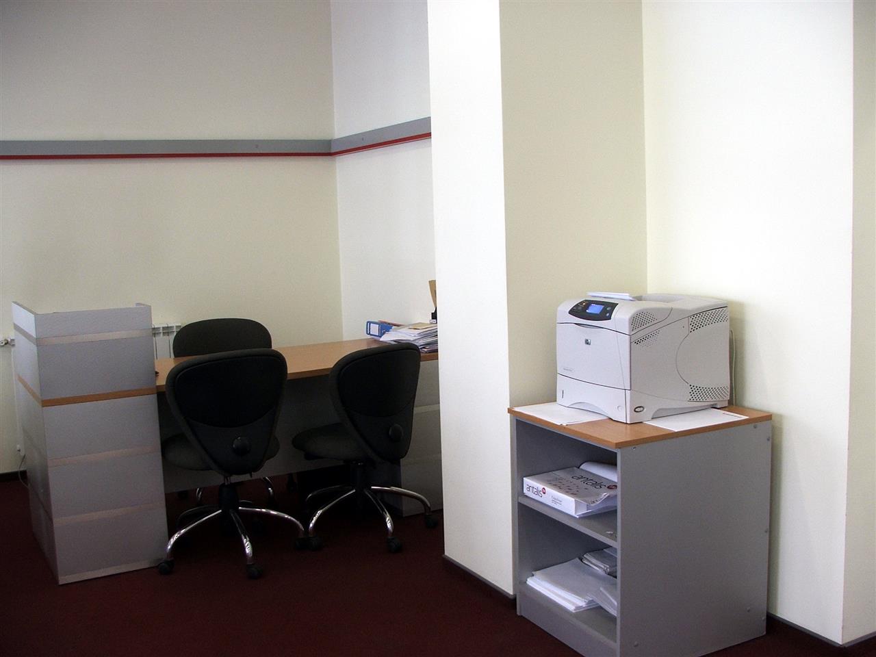 Poza birou + dulap, drept, pal, fag/argintiu - bcb050503 [3]