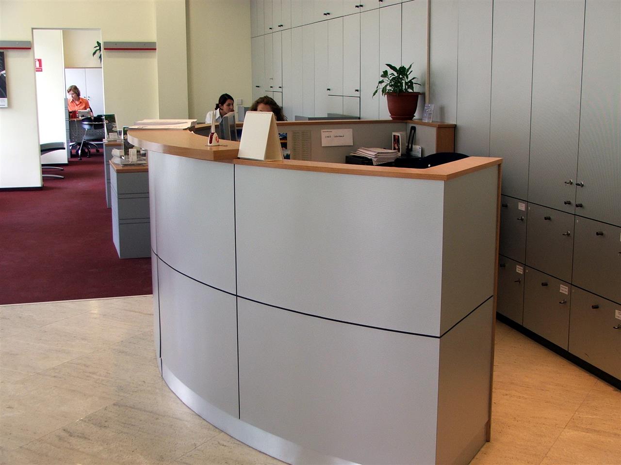 Poza Receptie curba, pal, cires, argintiu - bcr050503 [2]
