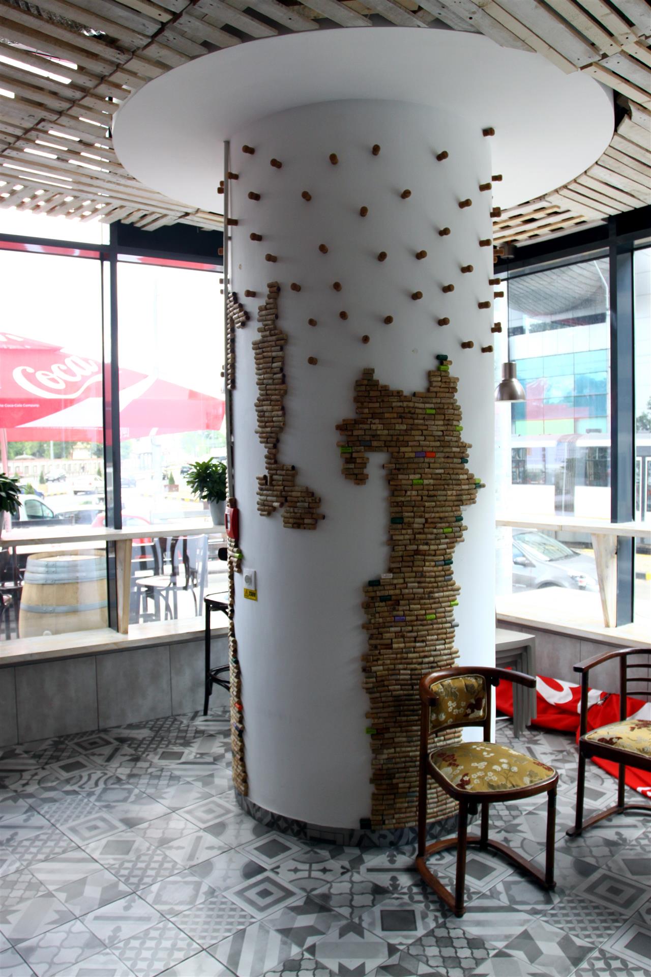 Poza Restaurant masa retro, pal, lemn, coco bolo natur - bsn151229 [5]