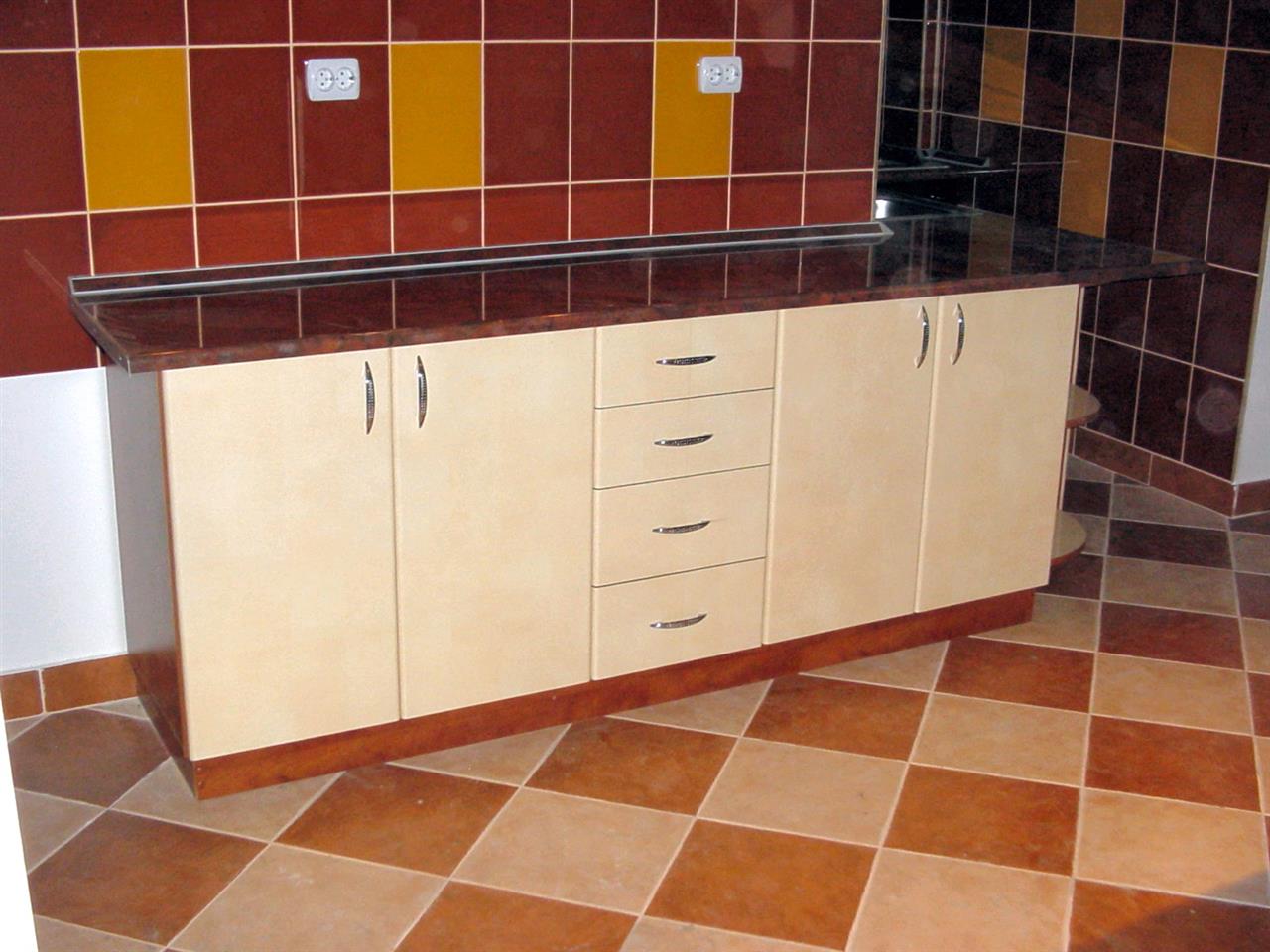 Poza Bucatarie L exterior, bar, pal, blat, postforming, par salbatic, calvados - cbc030115 [4]