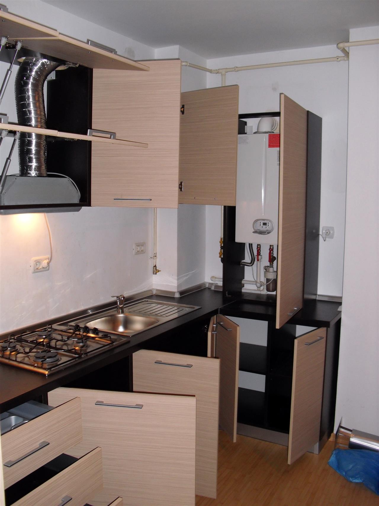 Poza Bucatarie L, pal, blat, zebrano nisip, stejar Ferrara brun - cbc090131 [5]