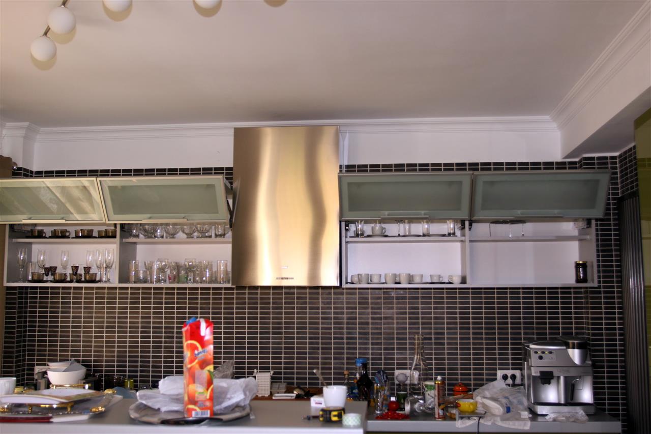 Poza Bucatarie liniara, pal/pal lucios, blat, verde, alb - cbc091008 [1]