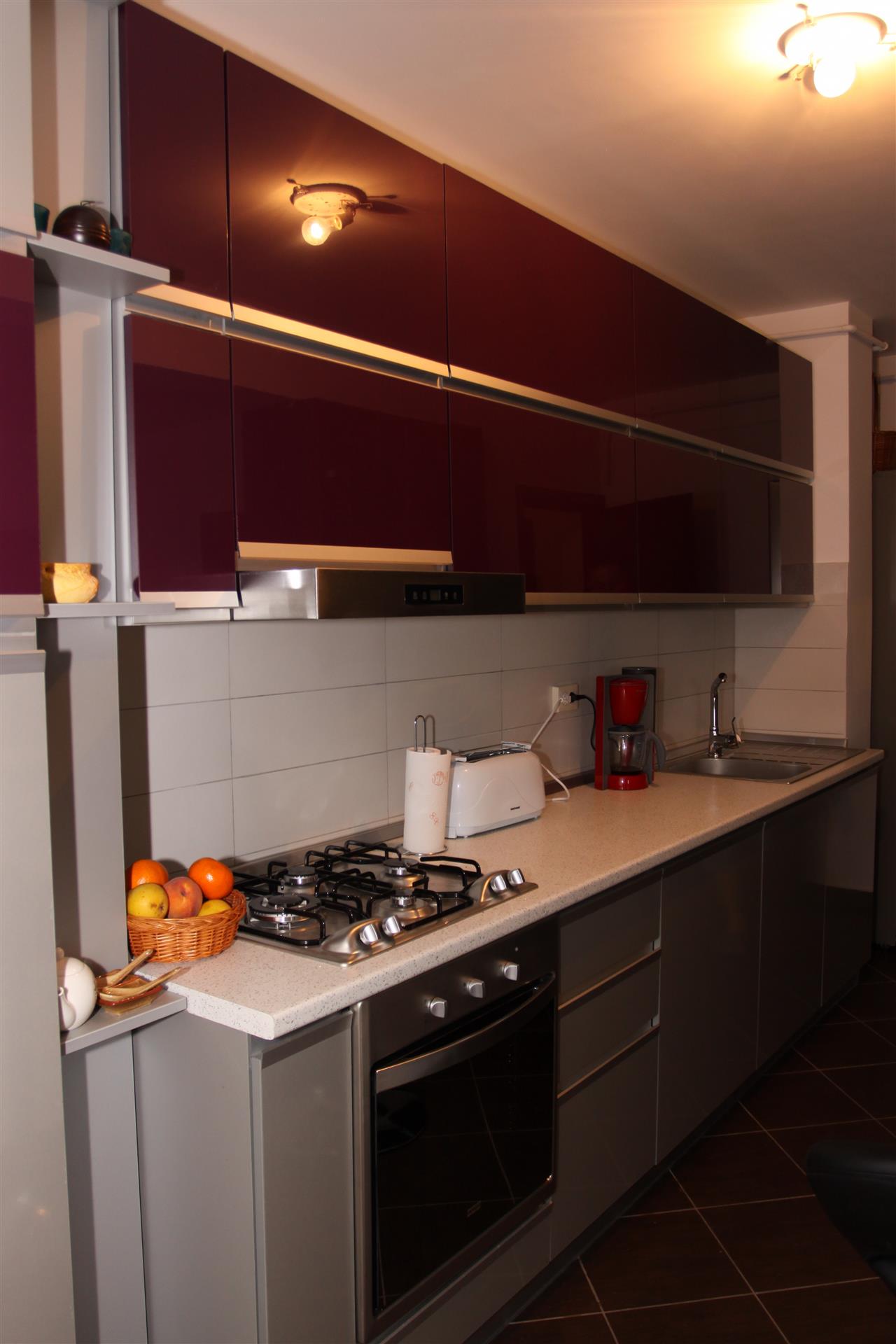 Poza Bucatarie liniara, bar, pal/pal lucios, blat - cbc100925 [2]