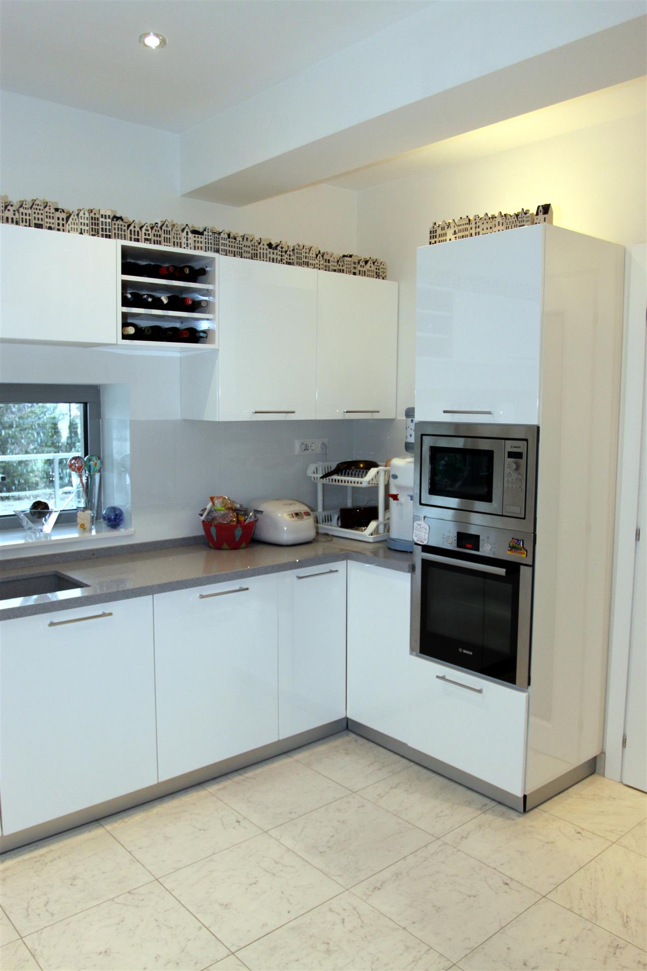 Poza Bucatarie U, pal/pal lucios, blat, alb - cbc130208 2 [5]