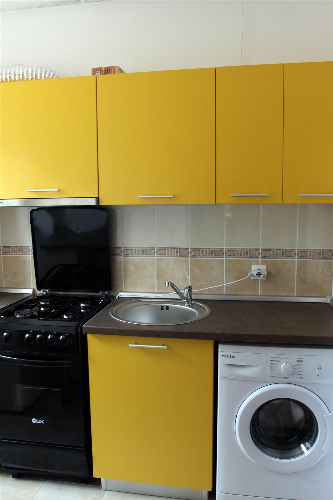 Poza Bucatarie liniara, pal, blat, galben, ruginiu - cbc160629 [2]