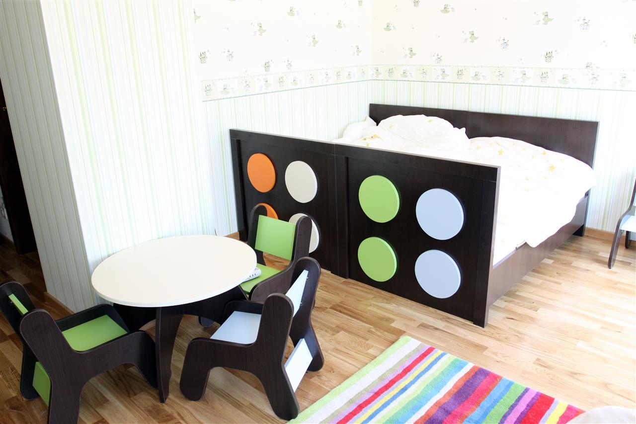 Poza pat + dulap + masuta, pal, ciocolata - ccp090519 [1]