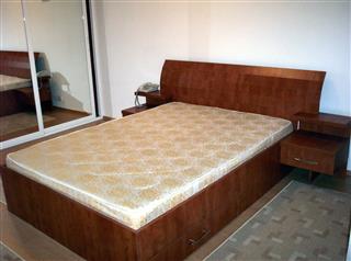 Poza pat cu sertare, pal, calvados sienna - cdr040726 [1]