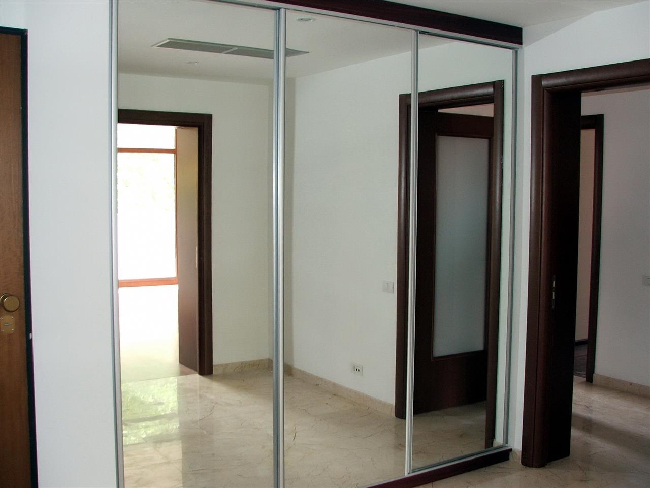 Poza dressing usi glisante, pal, oglinda, geam sablat, rama aluminiu - cdr050514 [1]