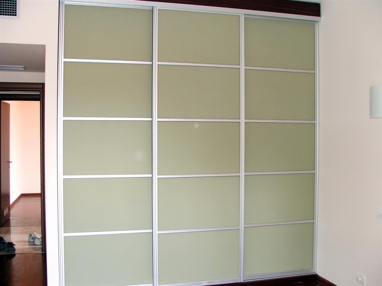 Poza dressing usi glisante, pal, oglinda, geam sablat, rama aluminiu - cdr050514 [3]