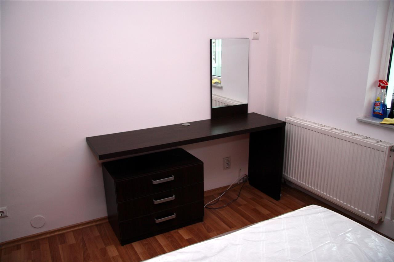 Poza pat + dressing usi glisante, pal/pal lucios, wenge, rosu, rama aluminiu - cdr080210 [4]