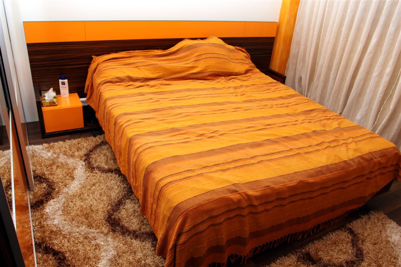 Poza ansamblu tv + pat + dressing, pal/pal lucios, makassar, portocaliu - cdr090513 [3]