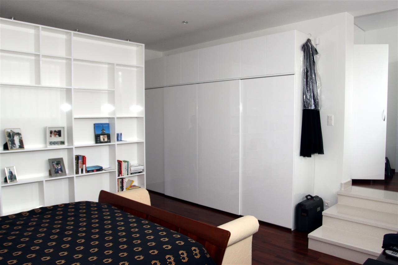 Poza etajera separatoare, pal lucios, alb - cdr130208 1 [2]