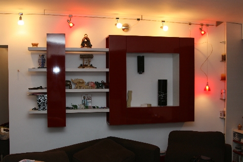 Poza Living pal/pal lucios, woodline crem, rosu inchis - clv081111 [1]