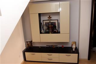 Poza Living etajera, pal/pal lucios, stejar ferrara brun, kristal 2 - clv090916 [1]