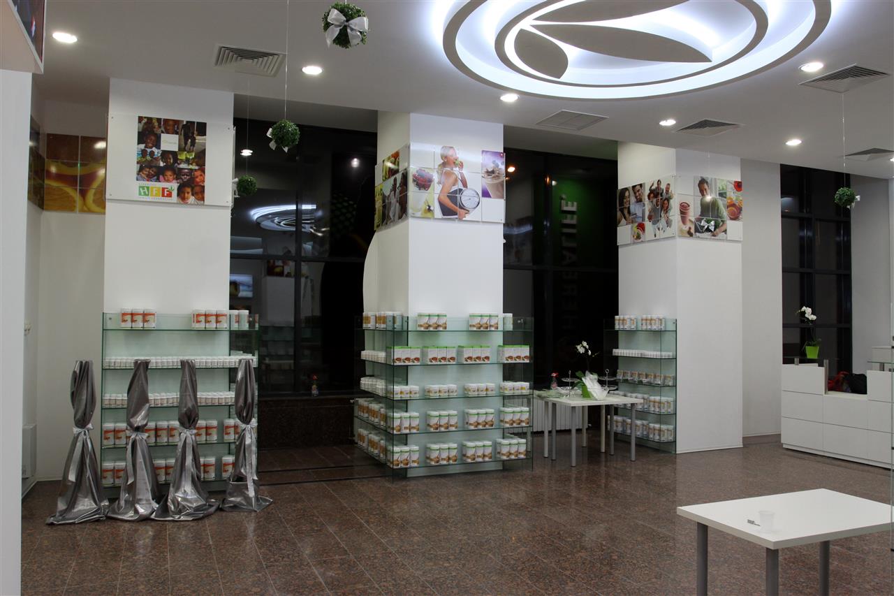 Poza Farmacie receptie + standuri prezentare, pal, hpl, geam, alb - mrf110925 [4]