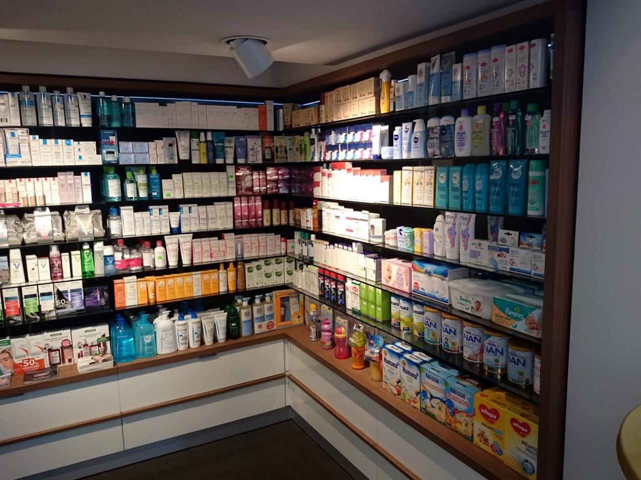 Poza Farmacie expunere, pal/pal lucios, hpl, geam, alb, agora deschis, colorat uni - mrf141114 [3]