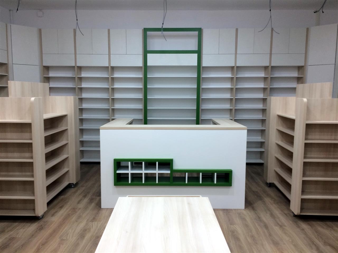Poza Farmacie pal, mdf vopsit, salcam lakeland deschis, alb, verde - mrf160724-c [1]