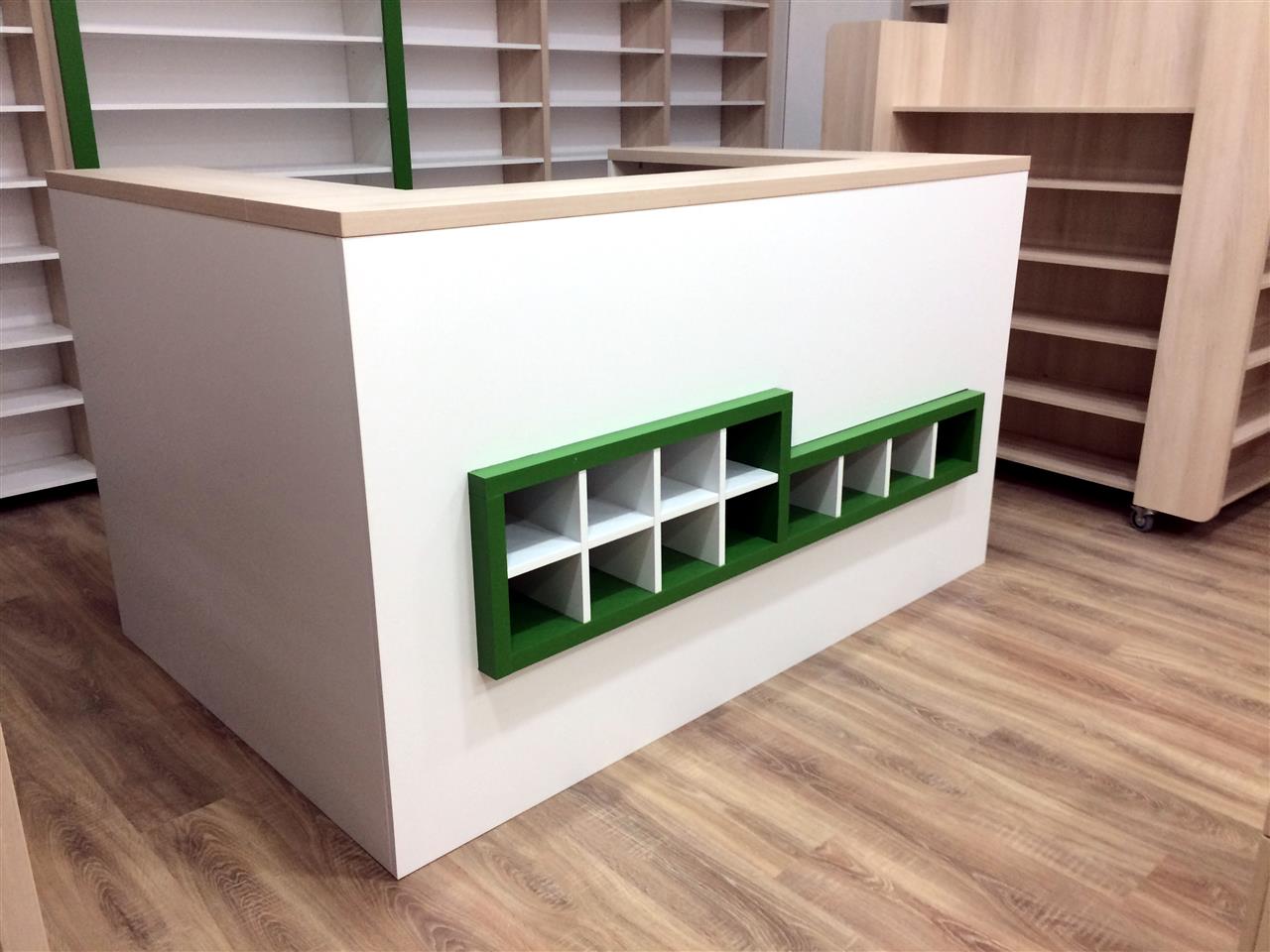 Poza Farmacie pal, mdf vopsit, salcam lakeland deschis, alb, verde - mrf160724-c [4]
