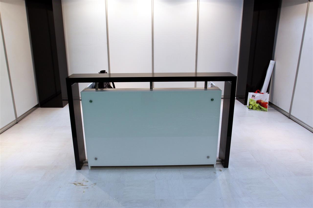 Poza Stand expozitie, pal, hpl, geam vopsit, alb, wenge - mst120227 [4]