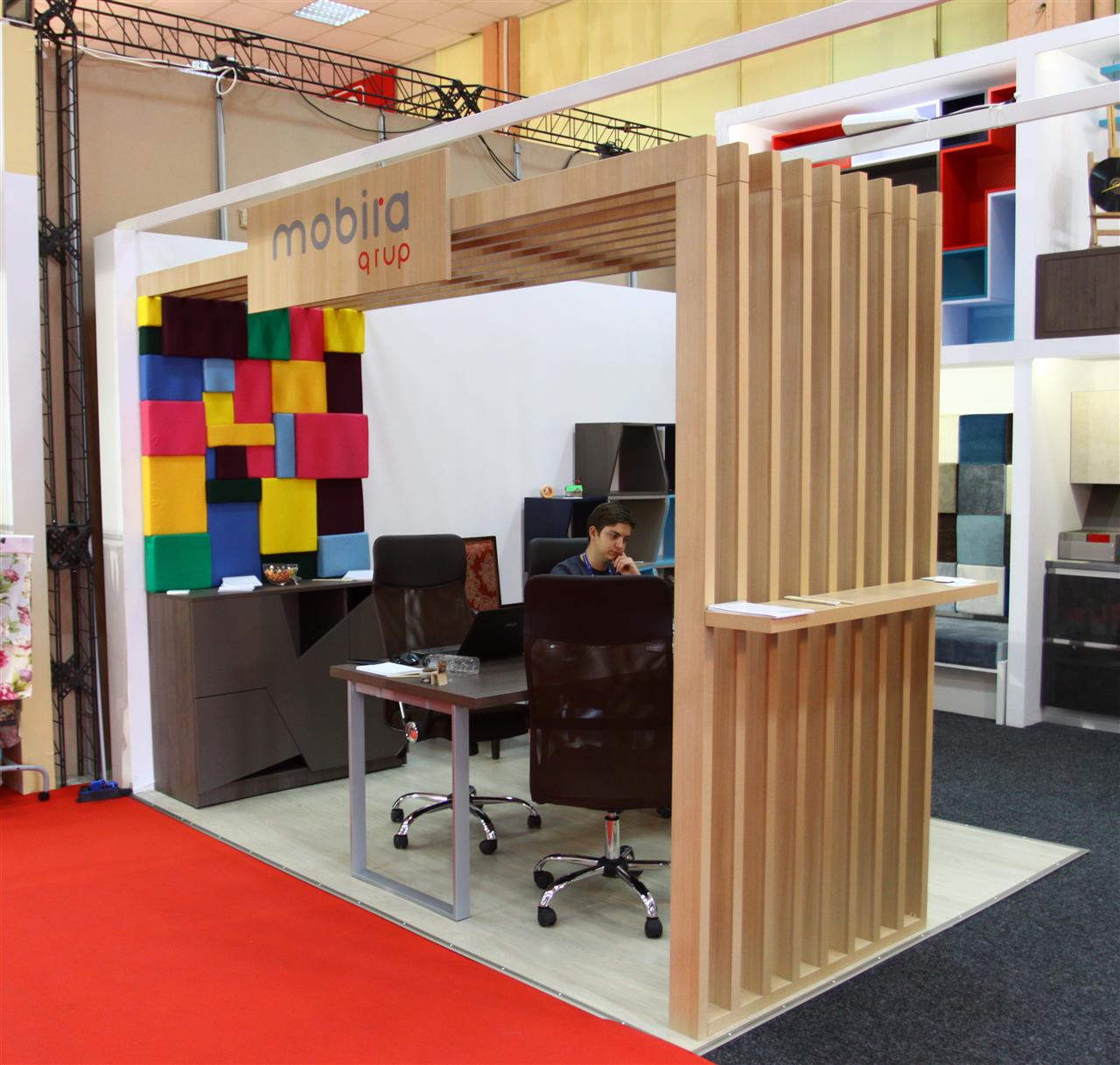 Poza Stand pal/pal lucios, tapiterie, multicolor - mst150919 [3]