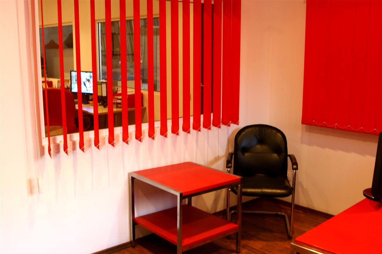 Poza Birou pal, rosu, artar, structura inox - obr081006 [2]