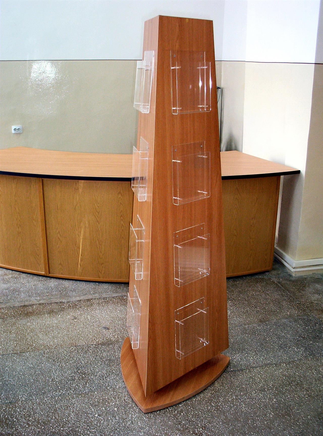 Poza stand trepied, pal, plexiglass, stejar - odv040210 [1]