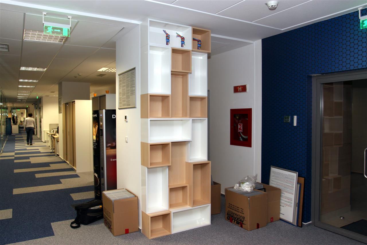 Poza etajera, pal, stejar ferrara natur deschis - odv120227 [1]