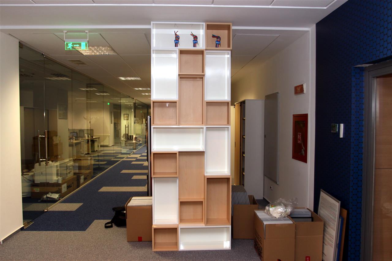 Poza etajera, pal, stejar ferrara natur deschis - odv120227 [2]