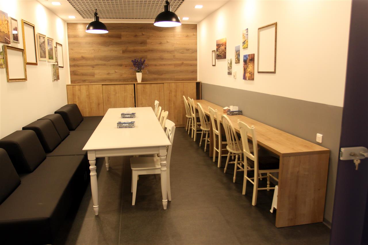 Poza Oficiu L, corp usi, masa, pal, blat, mdf infoliat, stejar arlington natur, alb hacienda - oof160910 [7]