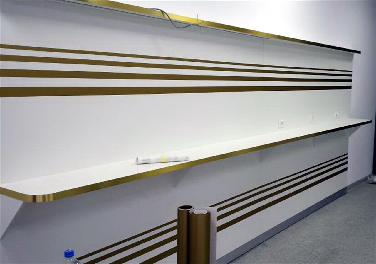 Poza Placare pal, alb, auriu - opl141212 [2]