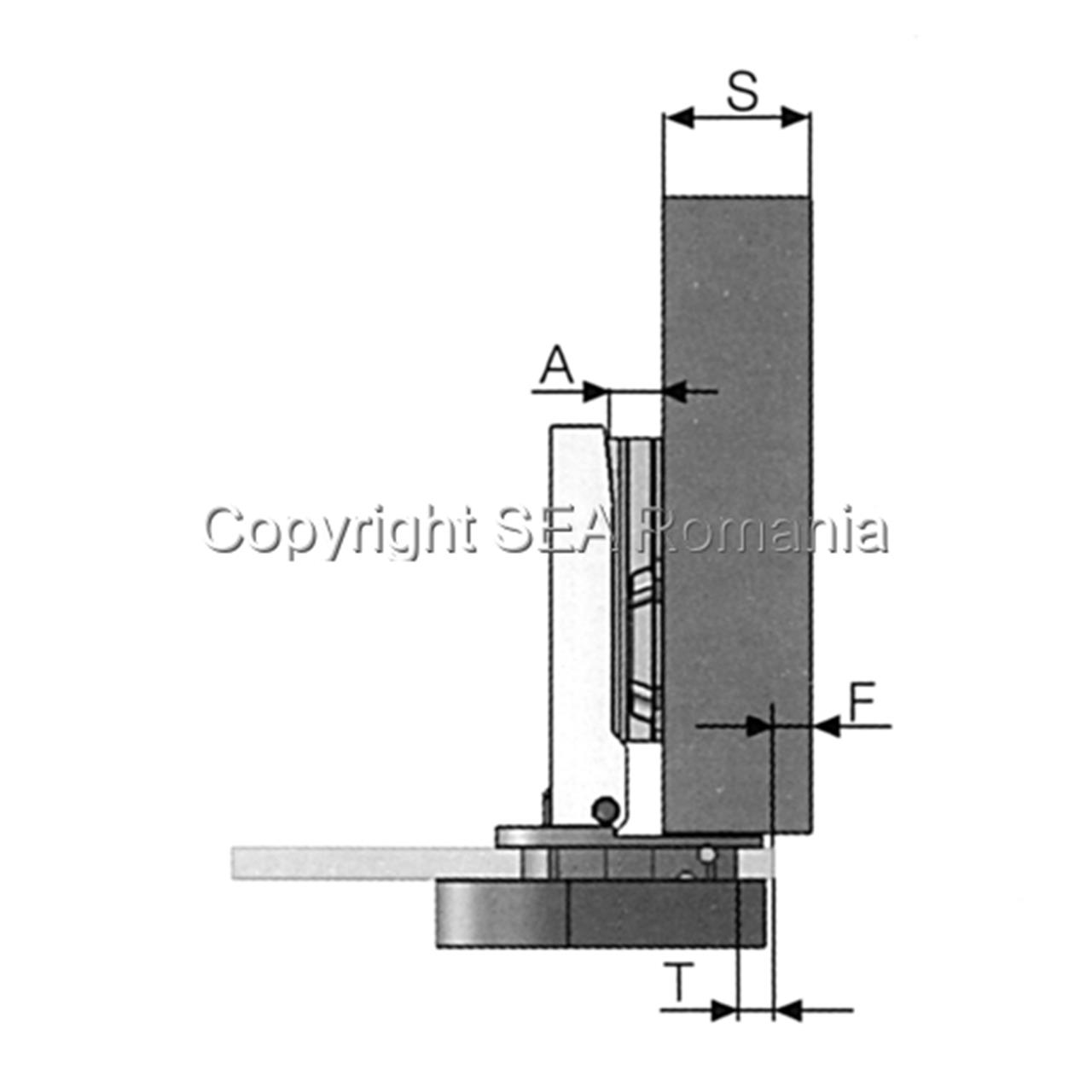 Poza aplicata, pentru geam, cu placuta, otel, nichelat - 421.41.05 [2]